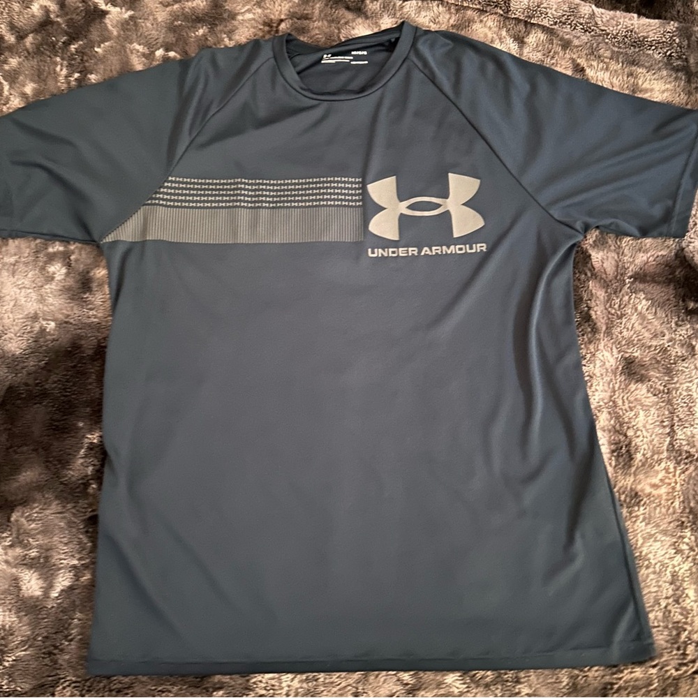 Under Armour, Dark Blue, Large T-Shirt